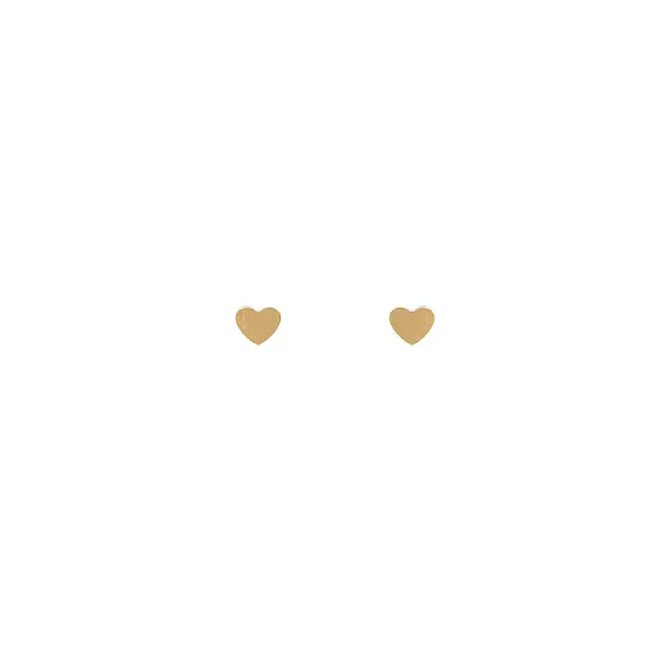 Gold Pecky Earrings Hearts
