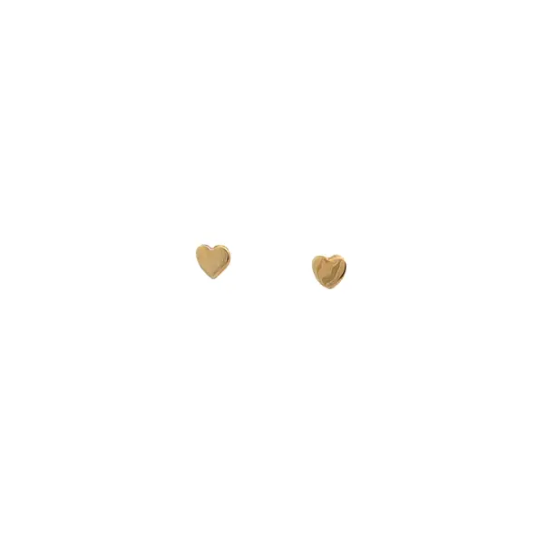 Gold Pecky Earrings Hearts