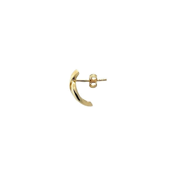 Gold Earrings with Zircons