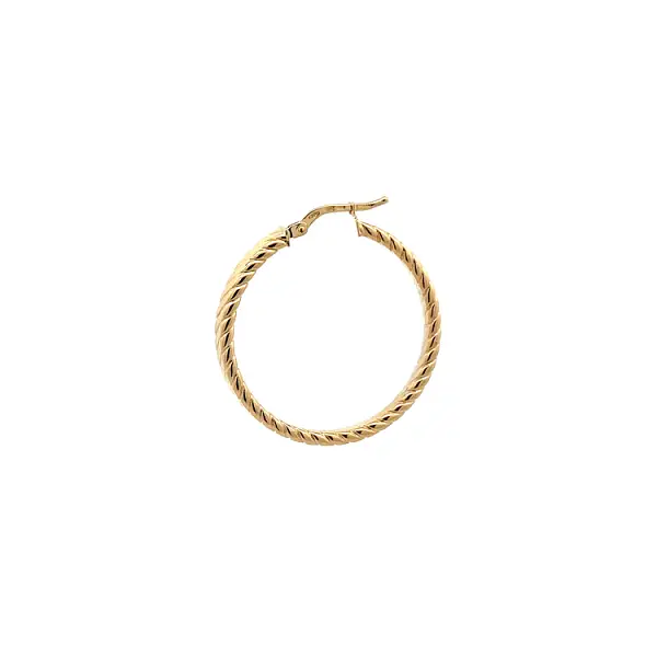 Gold Round Earrings