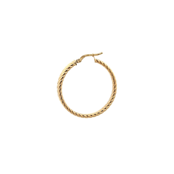Gold Round Earrings