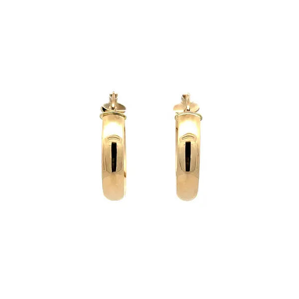 Gold Round Earrings