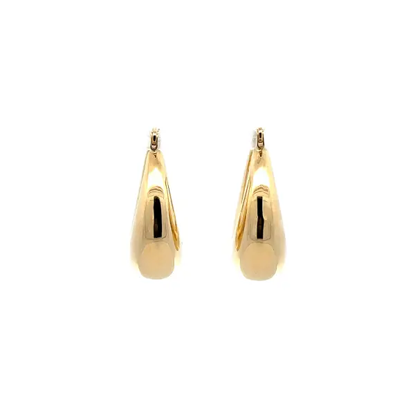 Gold Round Earrings