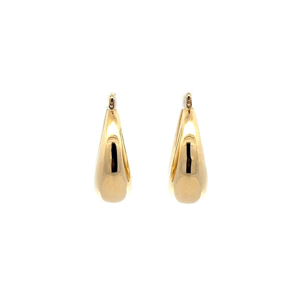 Gold Round Earrings
