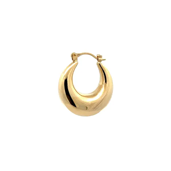 Gold Round Earrings