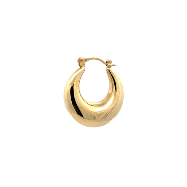 Gold Round Earrings