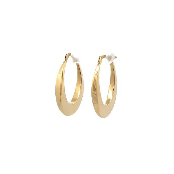 Gold Round Earrings