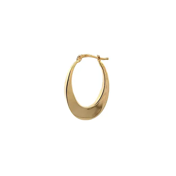 Gold Round Earrings
