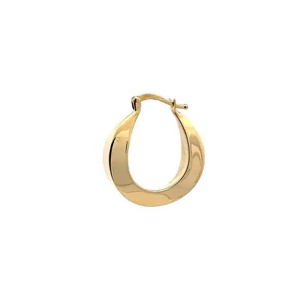 Gold Round Earrings