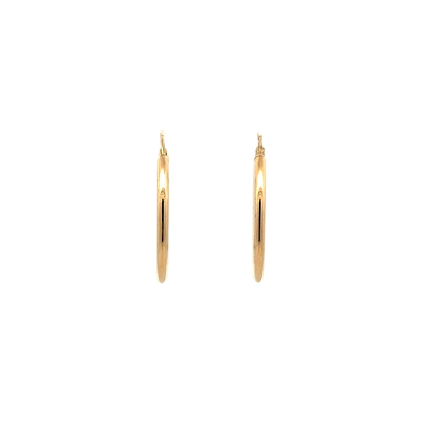 Gold Round Earrings