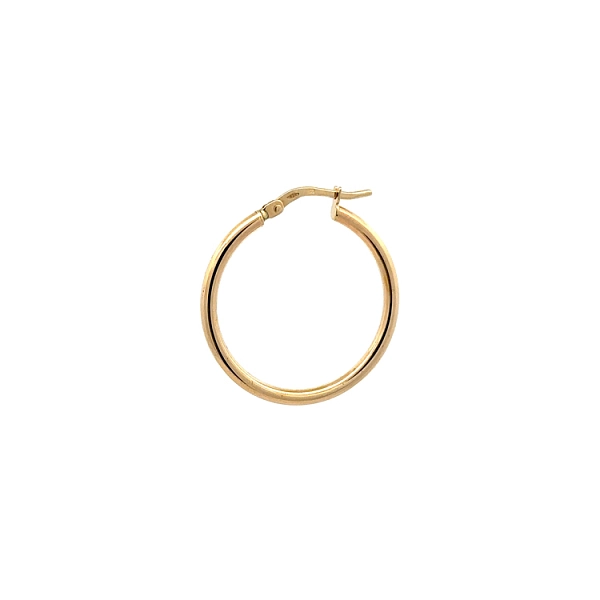 Gold Round Earrings