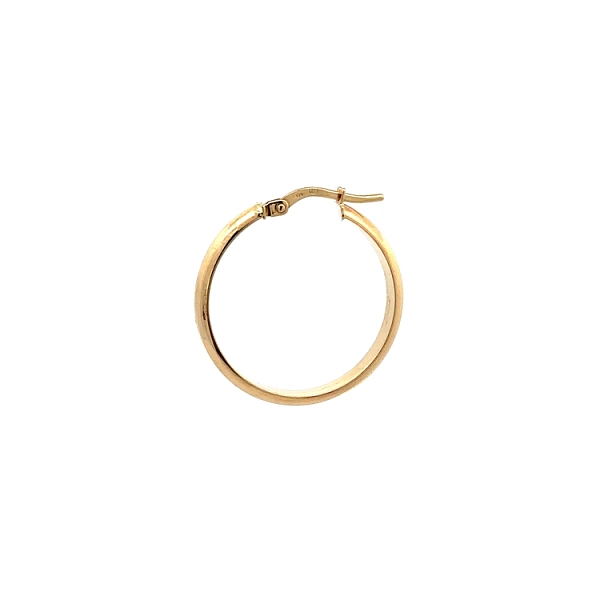 Gold Round Earrings