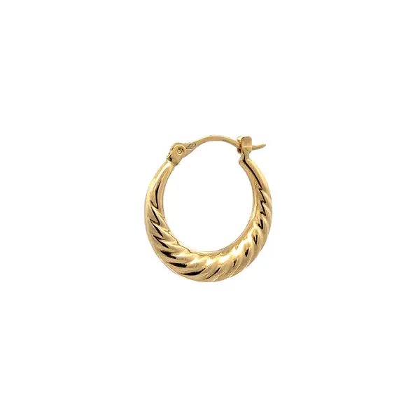 Gold Round Earrings