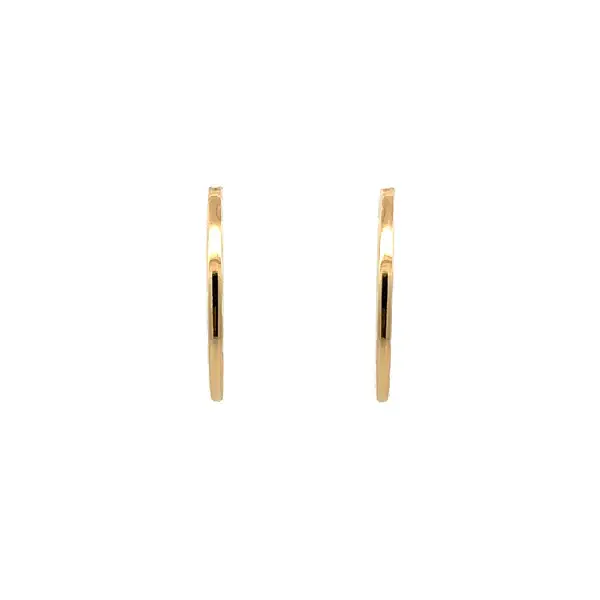 Gold Round Earrings