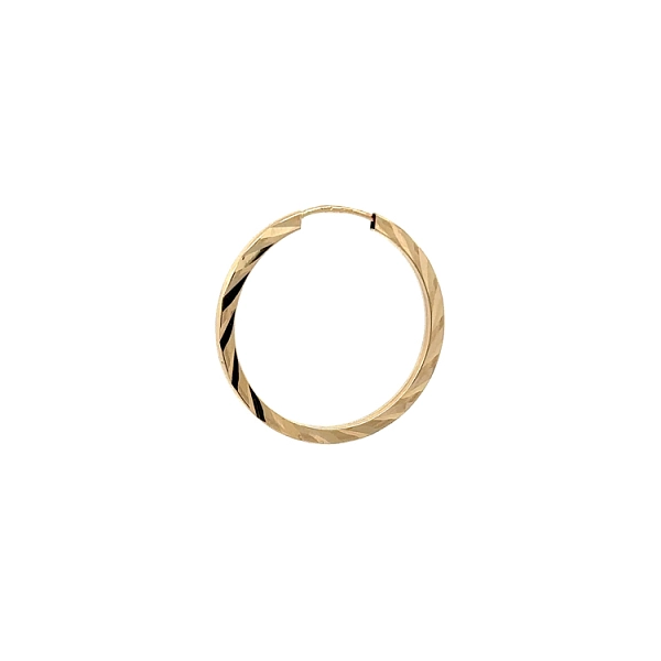 Gold Round Earrings