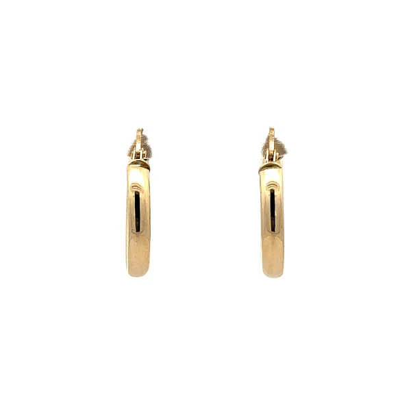 Gold Round Earrings