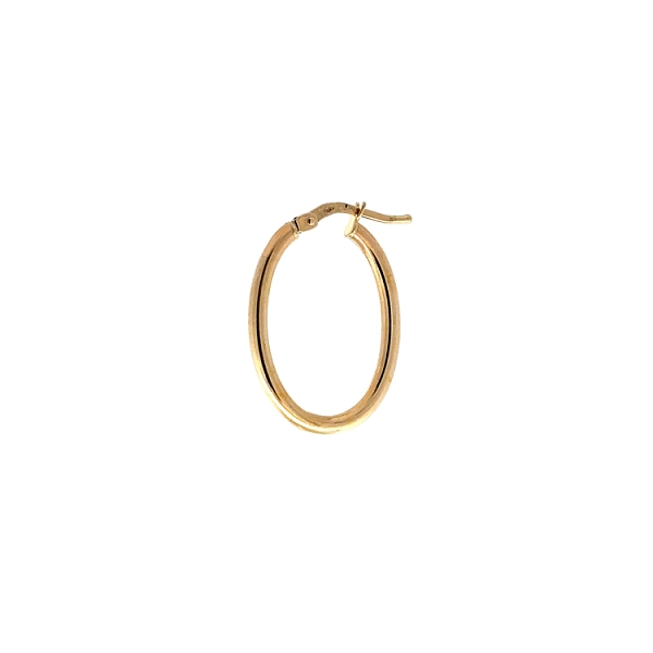 Gold Round Earrings