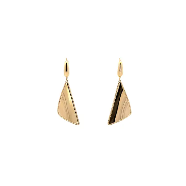 Gold dangle earrings