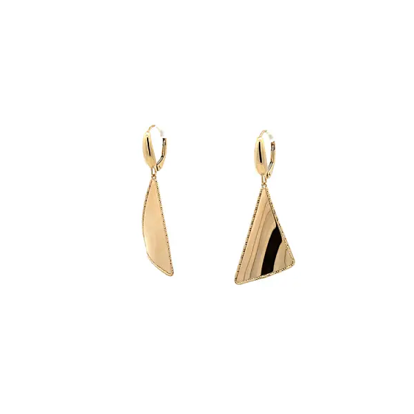 Gold dangle earrings