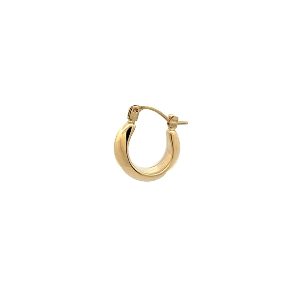 Gold Round Earrings