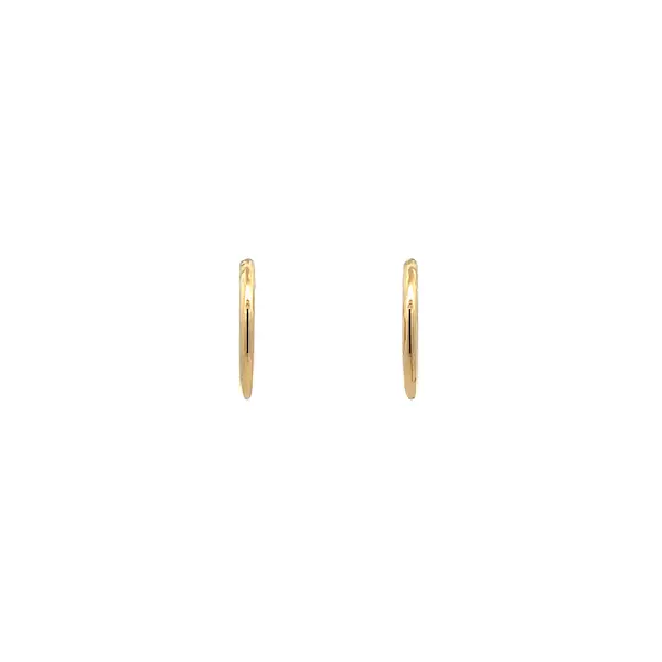Gold Round Earrings