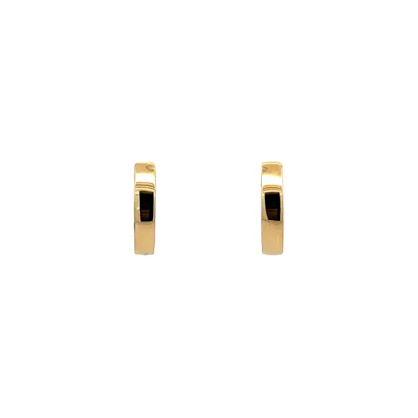 Gold Round Earrings