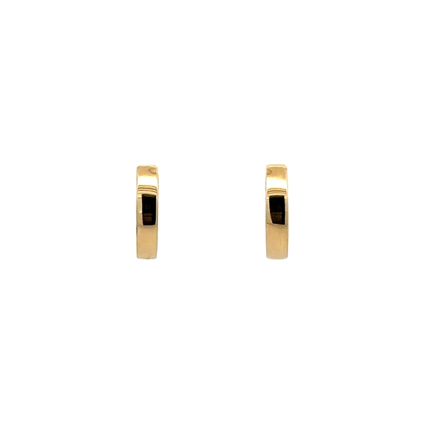 Gold Round Earrings