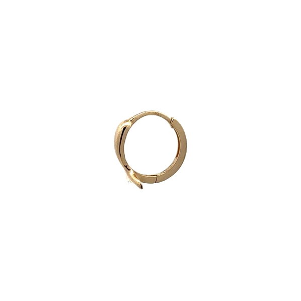 Gold Round Dolphin Earrings