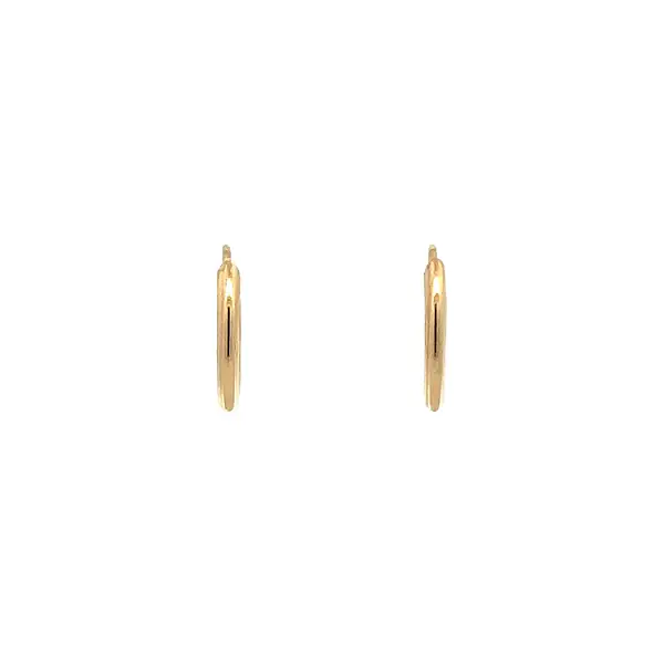 Gold Round Earrings