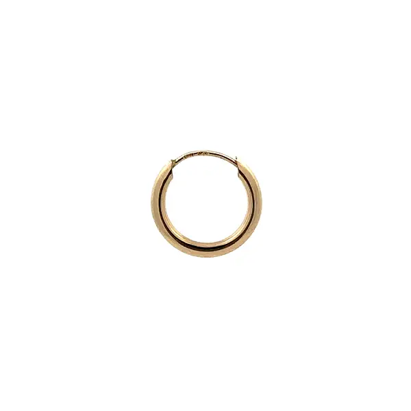 Gold Round Earrings