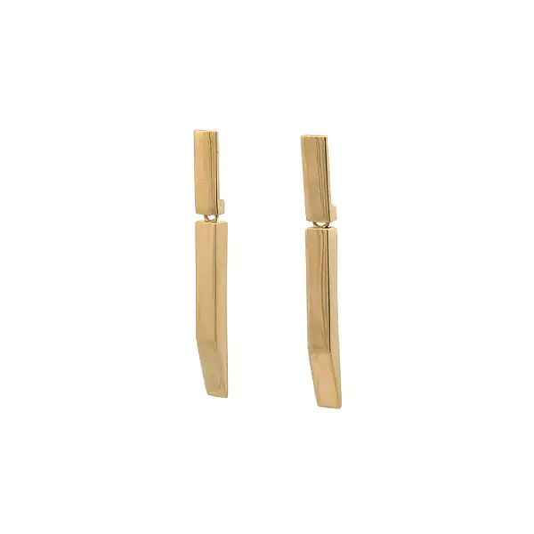 Gold dangle earrings