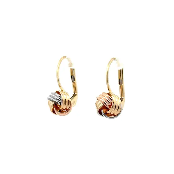 Earrings made of Combination Gold