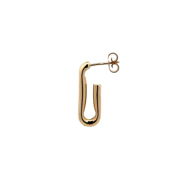 Gold Round Earrings