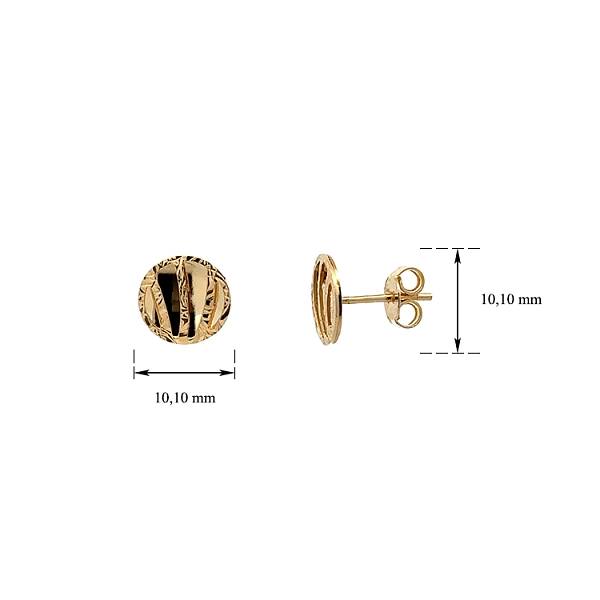 Gold Peck Earrings