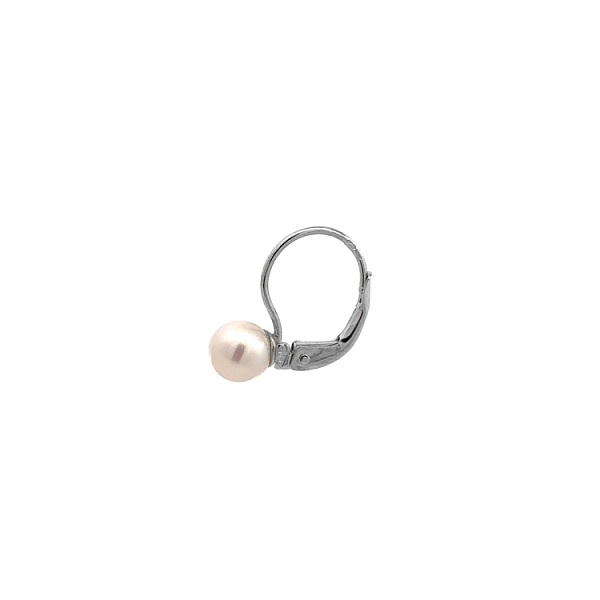 Gold Earrings with Pearl