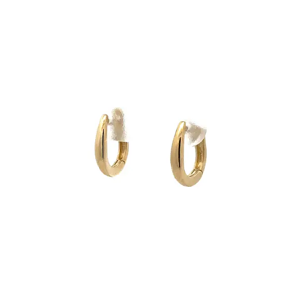 Gold Round Earrings