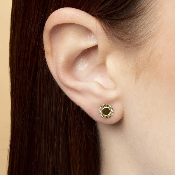 Gold Peck Earrings