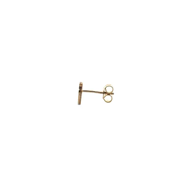 Cross Earrings made of Combination Gold