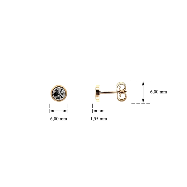 Combination Gold Earrings