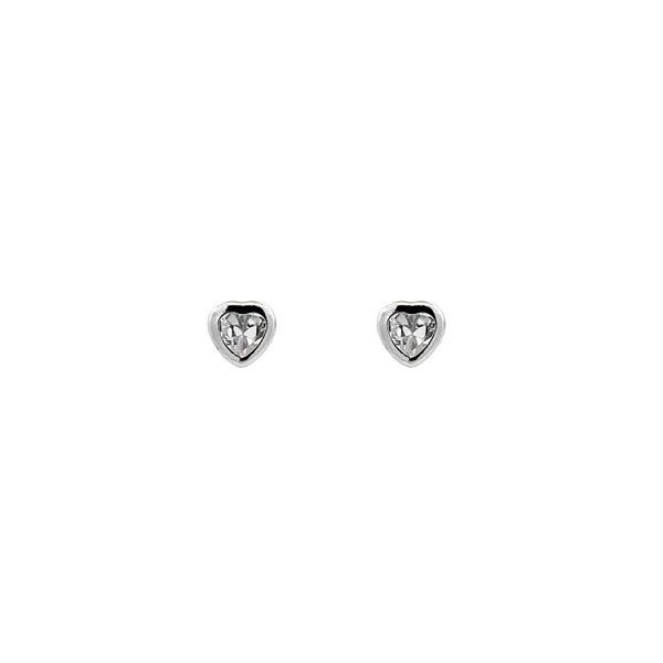 Earrings Hearts with Zircons