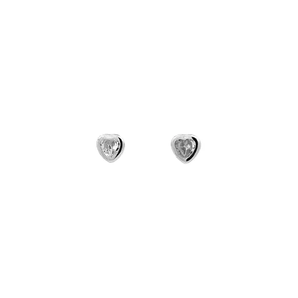 Earrings Hearts with Zircons