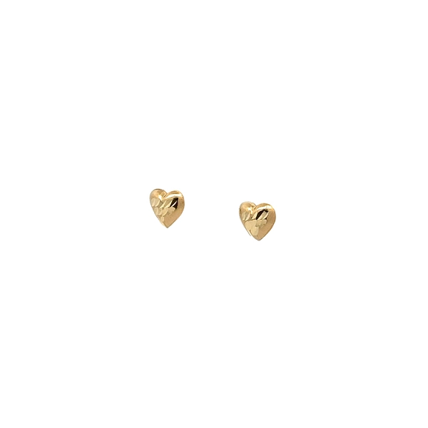 Gold Pecky Earrings Hearts