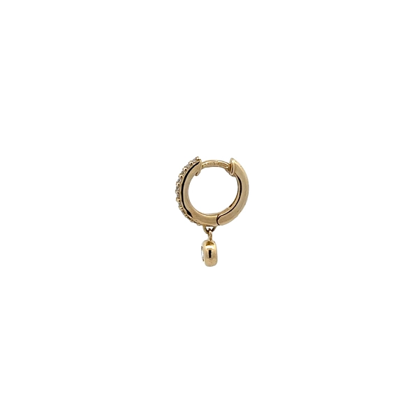 Gold Earrings with Zircons