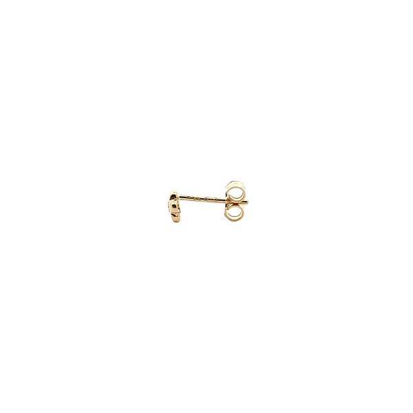 Gold Pecky Earrings with Zircones