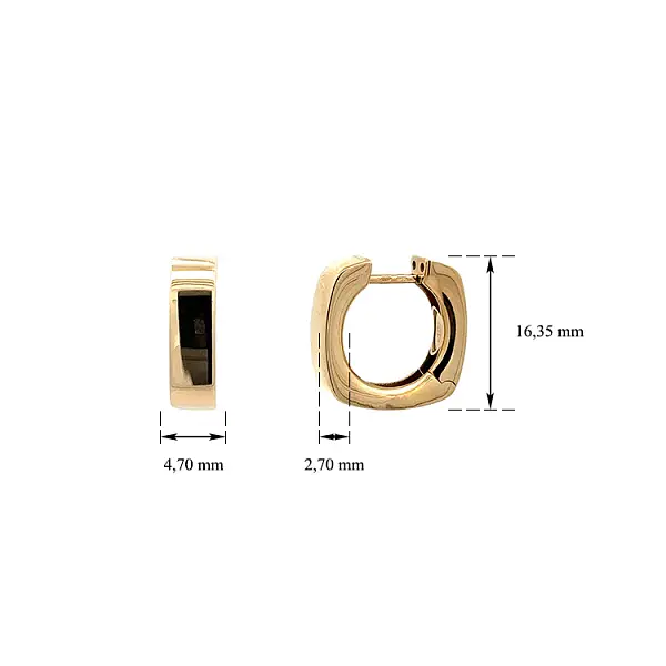 Elegant Round Earrings with Smooth Shine