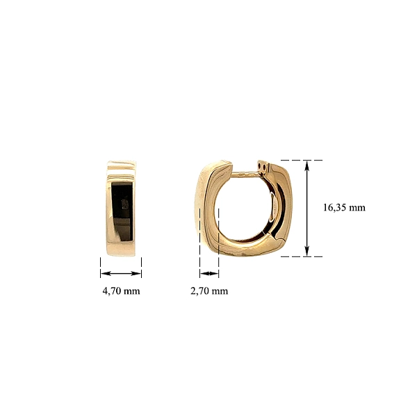 Elegant Round Earrings with Smooth Shine