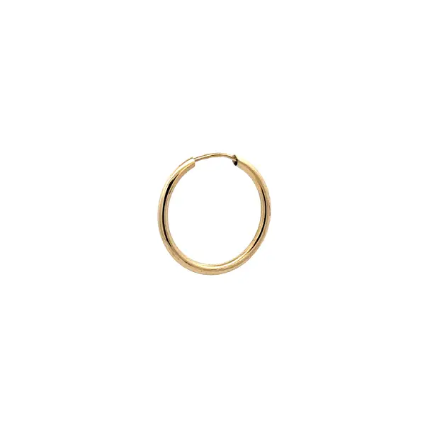 Classic Yellow Gold Round Earrings