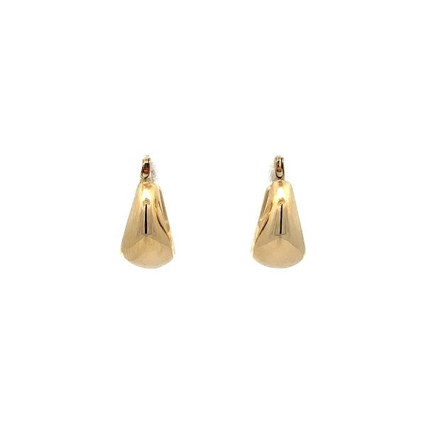 Gold Earrings Circular Design for Modern Style