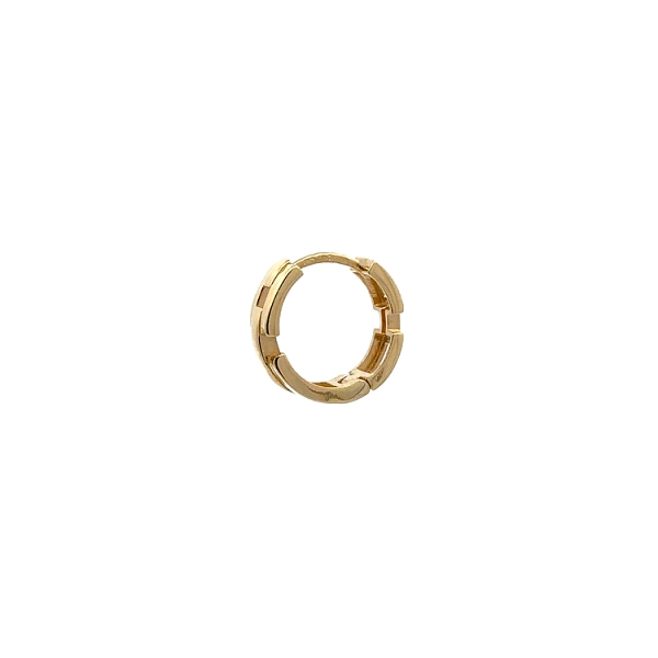 Modern Yellow Gold Round Earrings
