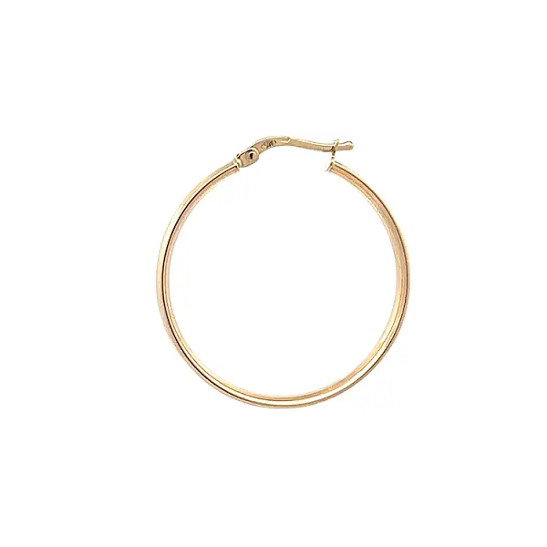 Elegant Yellow Gold Round Earrings